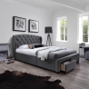 Voodi LOUIS 4-sahtliga 160x200cm, hall
