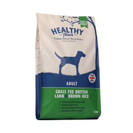 Healthy Paws koeratoit Briti lambaliha & pruun riis 12kg