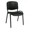 Klienditool ISO 54,5x42,5xH82/47cm, kunstnahk, must